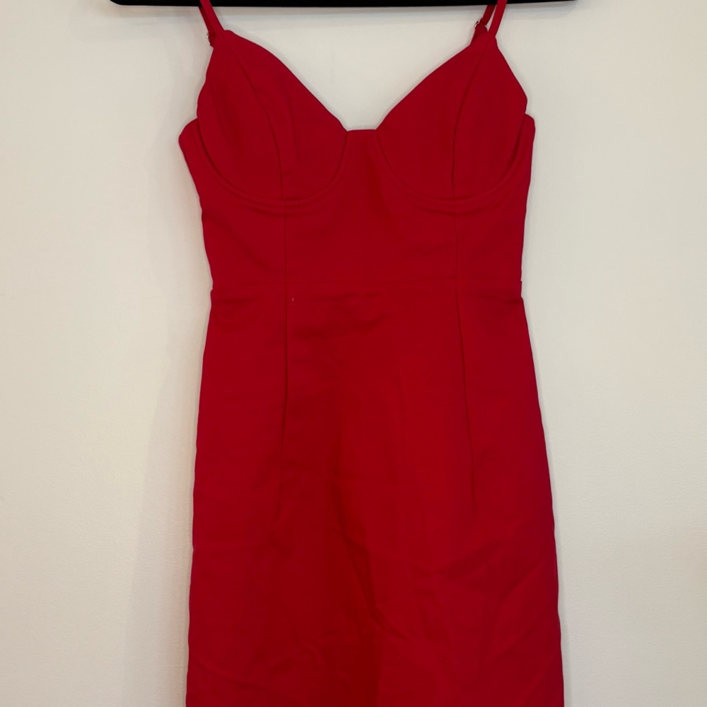 Princess Polly Strapless Red Dress